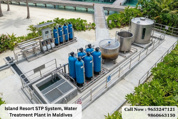 Island Resort STP System, Water Treatment Plant in Maldives