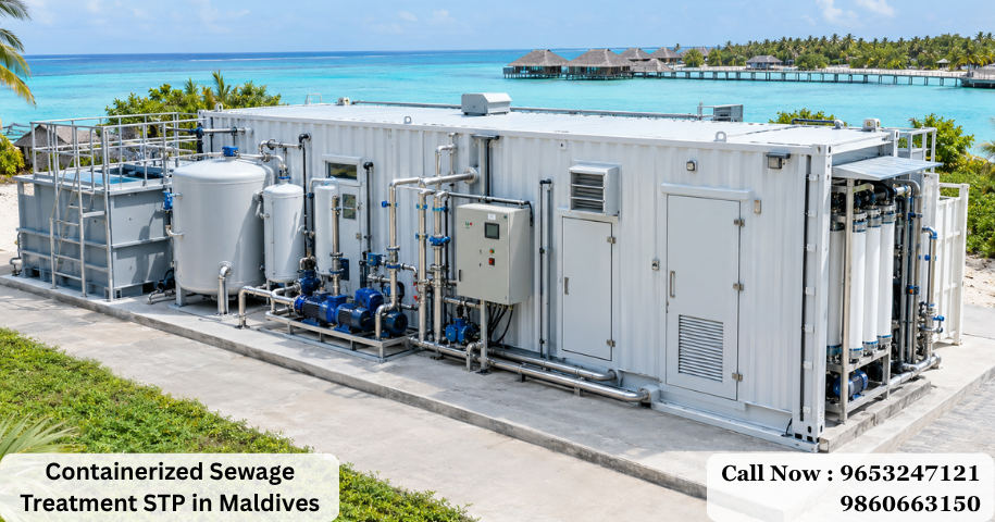 Containerized Sewage Treatment STP in Maldives
