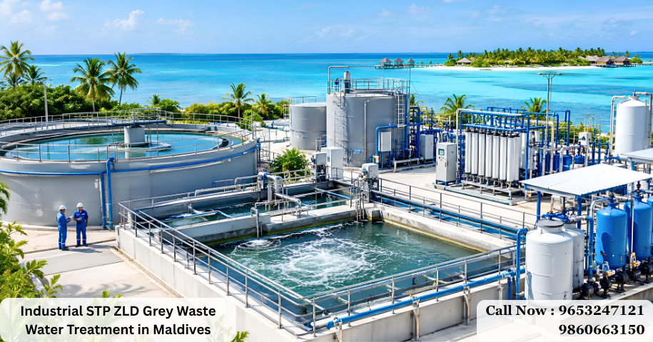 Industrial STP ZLD Grey Waste Water Treatment in Maldives